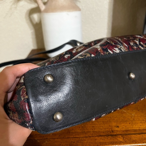 Patricia Nash Poppy Medium Tote and Brown Leather Shoulder Bags - Picture 7 of 7